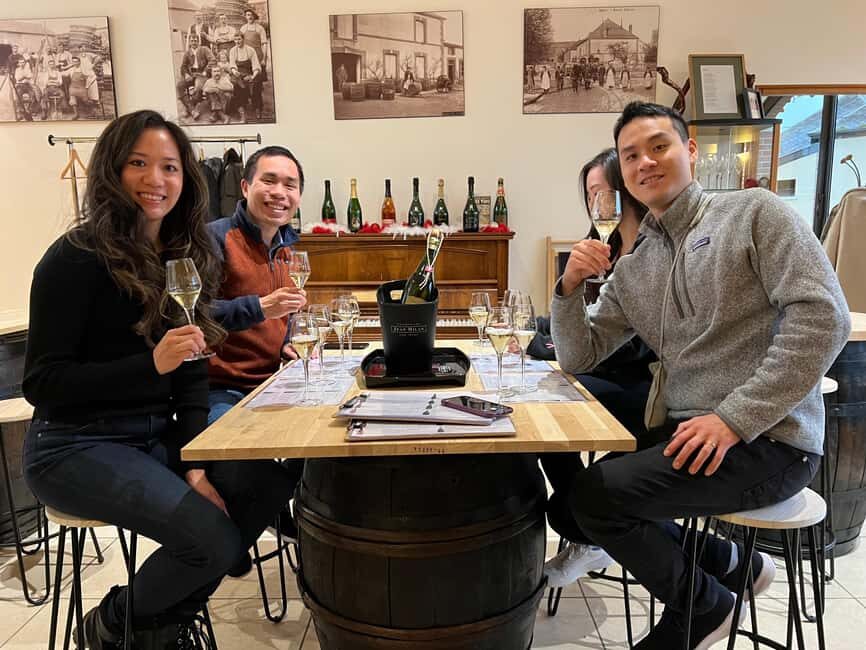 From Epernay : Bubble Champagne Tour 6 tastings - Côte des Blancs and the Champagne Houses You Spot From the Road