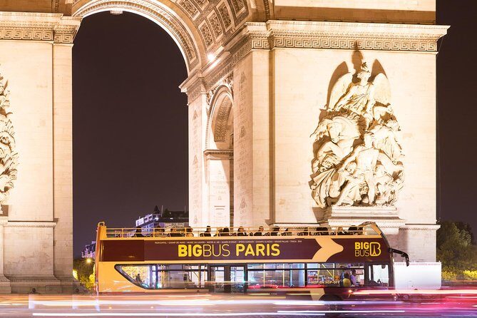Paris Big Bus Open Top Panoramic Night Tour - Stop by Stop: What You’ll See From the Bus