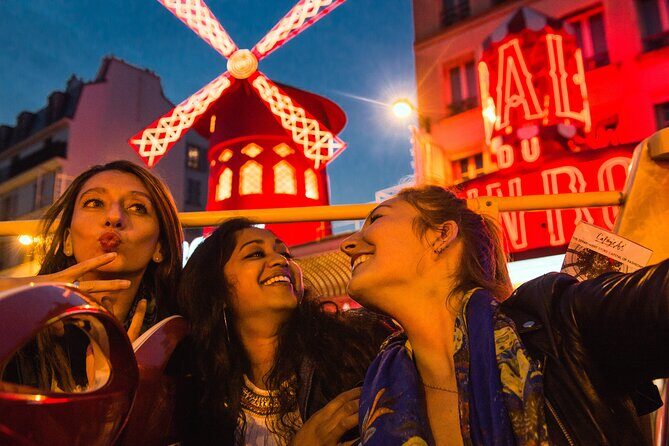 Paris Big Bus Open Top Panoramic Night Tour - Audio Commentary in Eight Languages and the Wi‑Fi Bonus