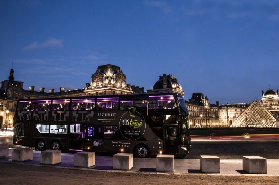 Paris: Bus Toqué Tour with 5-Course Dinner and Champagne - The Double-Decker Table: Views From About 4 Meters Up