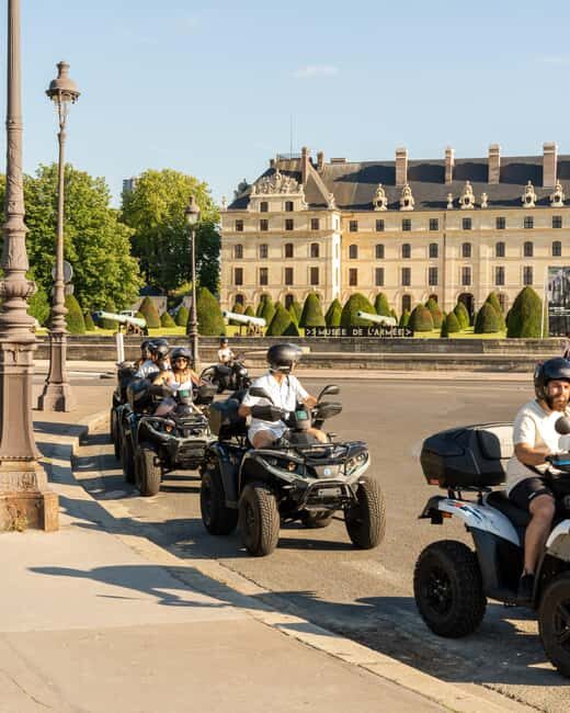 Paris: City Highlights Guided Quad Tour - Quad Comfort: Double Seats, Helmets, and Gas vs Electric