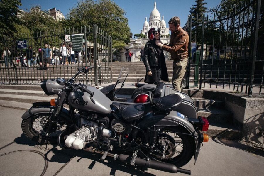 Paris: City Highlights Tour by Vintage Sidecar - Eiffel Tower: built-in photo time, and champagne for the night ride
