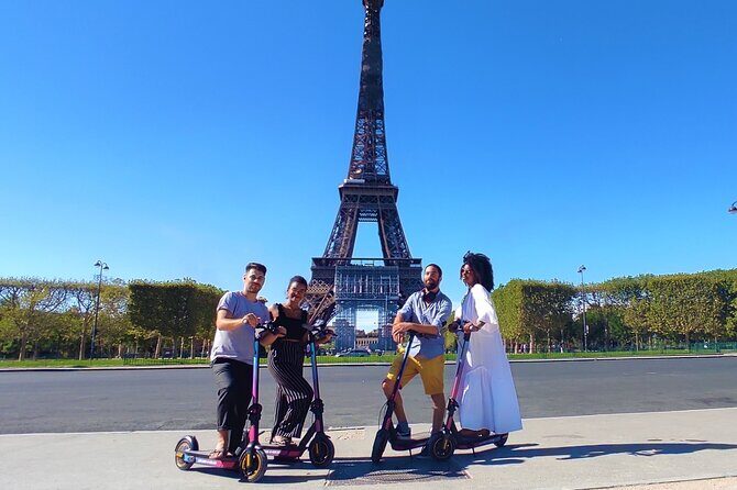 Paris City Tour by E-Scooter with Fun Guide (Small groups) - Champs-Élysées to Arc de Triomphe: big boulevard, tidy timing