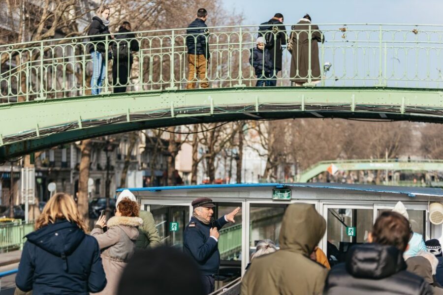 Paris: Cruise on the Saint-Martin Canal and the Seine River - Onboard comfort: decks, sound, and what to bring