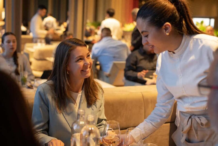 Paris: Eiffel Tower Dining, Gustave Menu at Madame Brasserie - The Cœur Brasserie dining room: views, pacing, and assigned tables