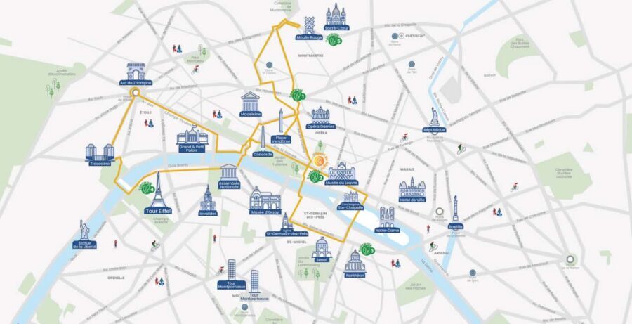 Paris: Night Bus Tour with Audioguide - Finding the Tootbus Bus at the Louvre Carrousel