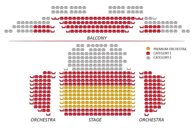 Paris night out : Comedy in English 'How to Become a Parisian ?' - Théâtre des Nouveautés and your seat: choosing the view in a classic Paris hall