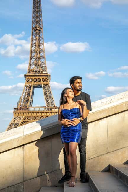 Paris: Photoshoot Around Eiffel Tower with 55 Edited Photos - Price and Value: $100 for a Private Group Up to 6