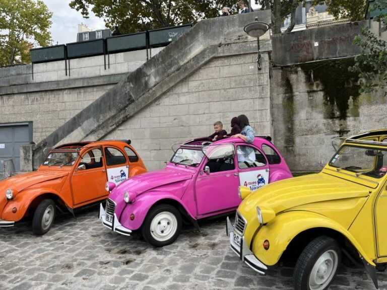 Paris: Private Sightseeing Tour in Citroën 2CV - The Citroën 2CV Ride: Roof-Open Summer Views and Winter Blankets