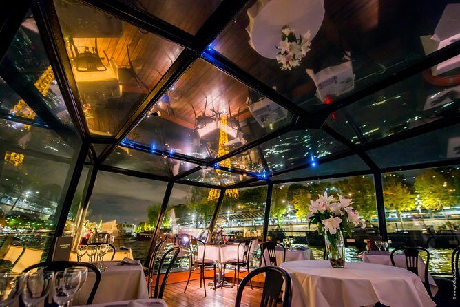 Paris Seine River Dinner Cruise with Champagne and Window Seating - What you actually get: meal, Champagne, and that window-seat comfort