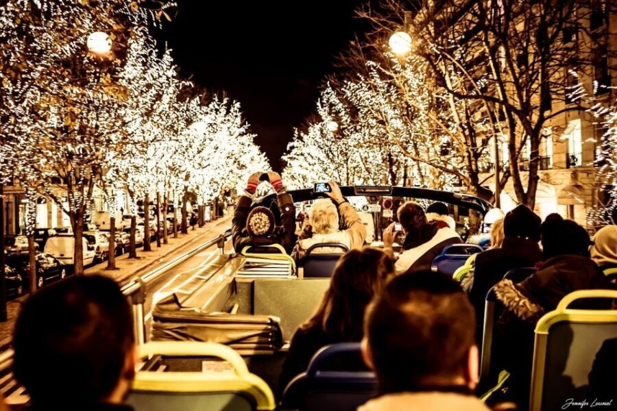 Paris: Tootbus Open-Top Christmas Bus Tour - Louvre Area Pass and Ending Near Haussmann: Continue Without Starting Over