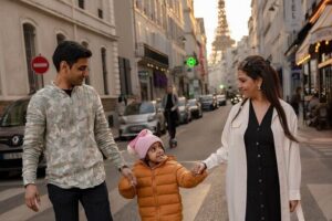 Photoshoot in Paris - Eiffel Tower - How the 30-minute shoot flows: two viewpoints, clear posing, quick direction