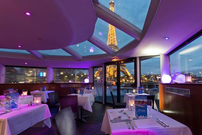 Seine River Dinner Cruise with Live Singer by VIP Yacht de Paris - What you’ll see from the water: Eiffel Tower, Notre-Dame, and the big-sight sweep